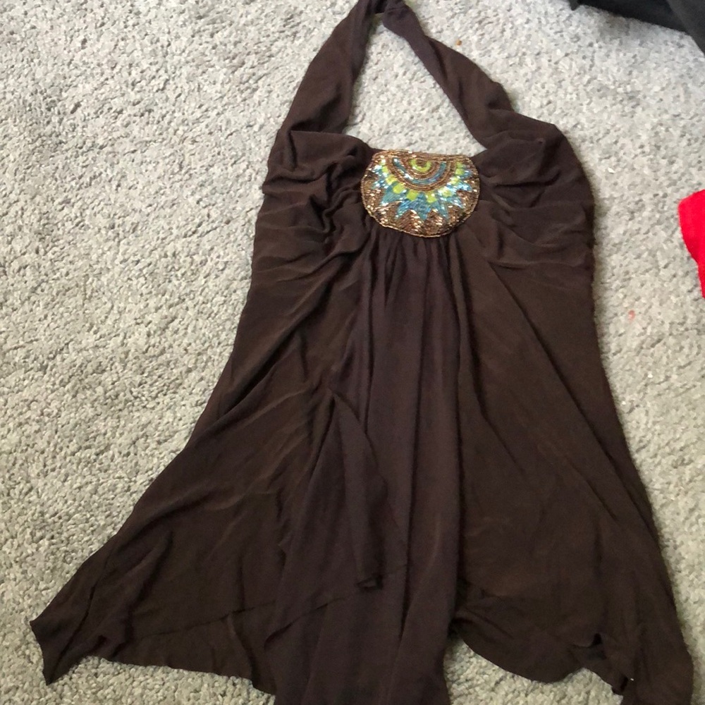 Beautiful chocolate brown elegant top